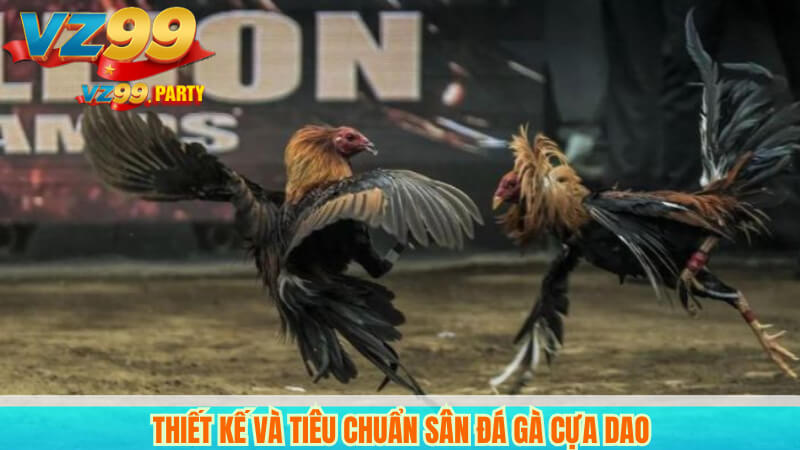 Thiết kế và tiêu chuẩn sân đá gà cựa dao